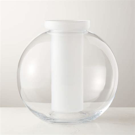 Sfera Modern Globe Glass Vase Reviews Cb2