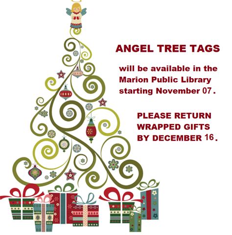 Angel Tree Tags Available Marion Public Library