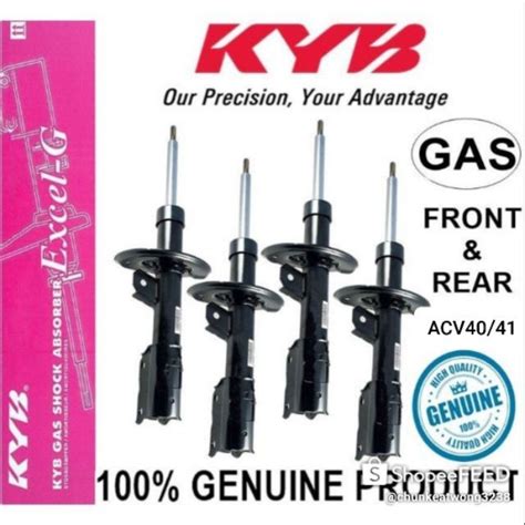 EL KYB TOYOTA CAMRY ACV40 ACV41 ABSORBER FRONT AND REAR GAS KYB