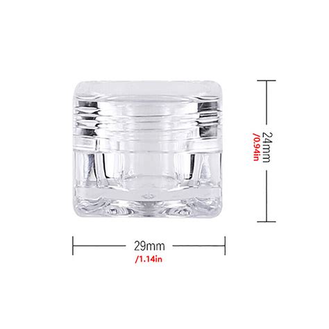 2pcs 5g Cosmetic Empty Jar Acrylic Eyeshadow Makeup Face Cream Container Bottle Ebay