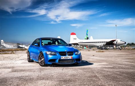 Обои синий Bmw бмв тень Blue передок самолёты E92 на телефон и