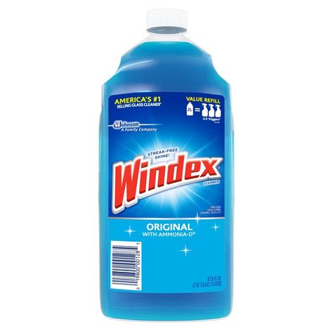 Windex 67 6 Oz Original Glass Cleaner Refill 062128 The Home Depot