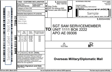 Military Shipping Proper Addressing For Apo Fpo Dpo