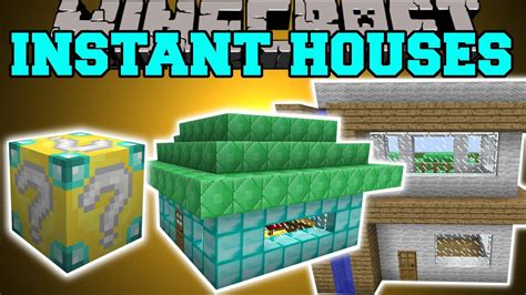 Minecraft Instant House Mod Custom Houses Tree House Library And More