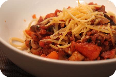 Spaghetti Met Worteltjes En Champignons In Tomatensaus Brutsellog