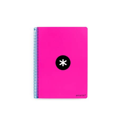 CUADERNO ESPIRAL LIDERPAPEL A5 ANTARTIK TAPA DURA 80H 100 G CUADRO 5MM