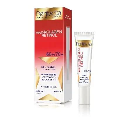 Perfecta Multi Kolagen Retinol 60 70 Rozświetlenie Krem pod oczy i na