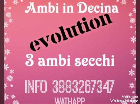 Ambi In Decina Evolution X Info Contattatemi Youtube