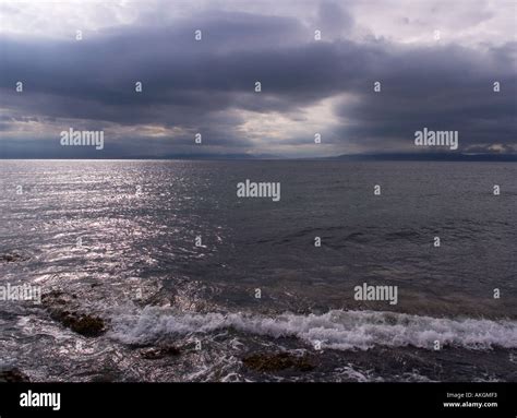 Sound of Jura towards Islay from Argyll coast Scotland Stock Photo - Alamy