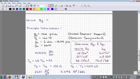 Gas Formation Volume Factor Part 1 Of 2 Youtube