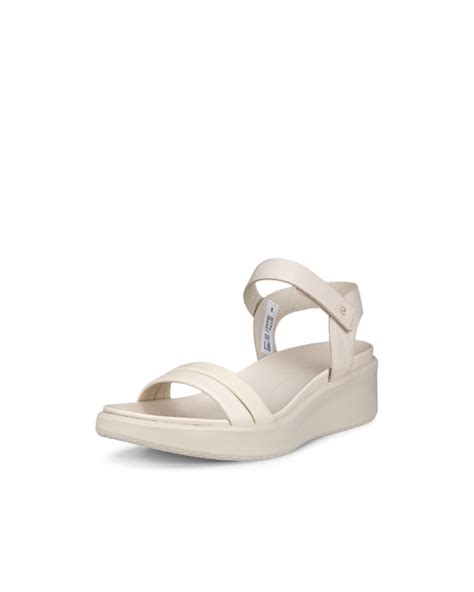 Ecco Womens Flowt Wedge Lx Sandals White