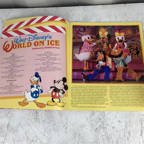 Vintage Disney S World On Ice Mickey Mouse Diamond Jubilee Souvenir