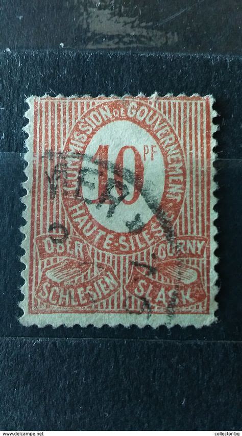 Rare Pf Pfennig Haute Silesie German Empire Taxis Stamp Timbre Item