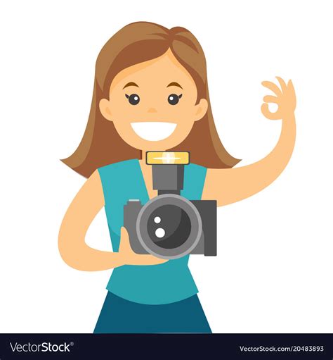 Photographer taking photo Royalty Free Vector Image