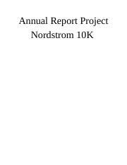 Acct K Project Docx Annual Report Project Nordstrom K Gavin