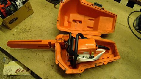 Stihl Ms250 Chainsaw With Manual And Case Works Schmalz Auctions