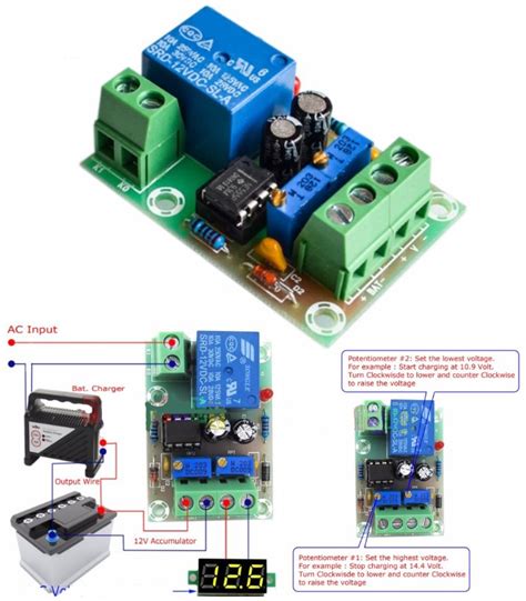 XH M601 12V Battery Charging Control Board Intelli