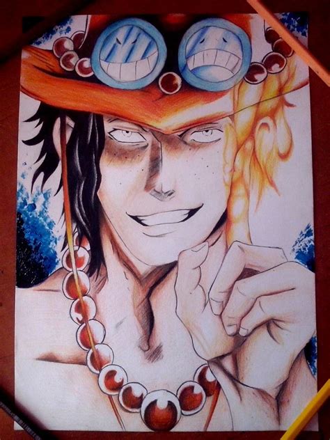 Portgas D Ace One Piece Drawing By Portgasdzoro On Deviantart