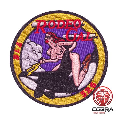 Rodeo Gal Embroidered Motivational Patch Velcro Military Airsoft