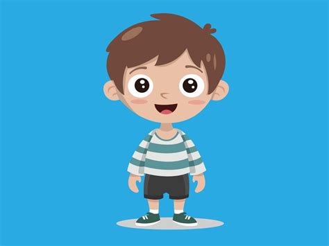 Premium Vector Cartoon Boy