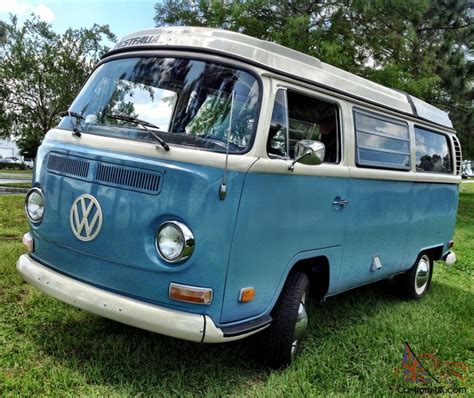 Vw Bus Camper Westfalia Campmobile Pop Top Bay Window Kombi Van Restored