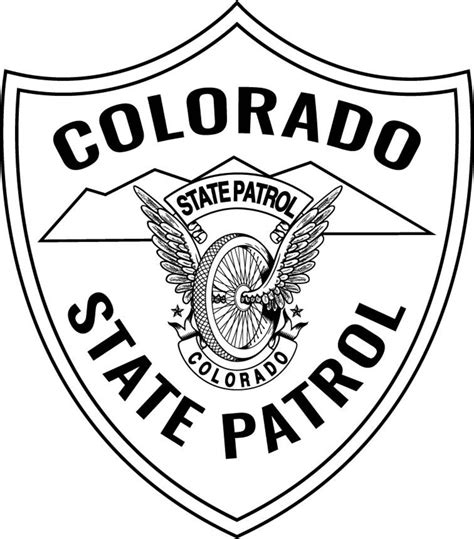 Colorado State Patrol Badge Vector File Patch, Vector File, Vector ...