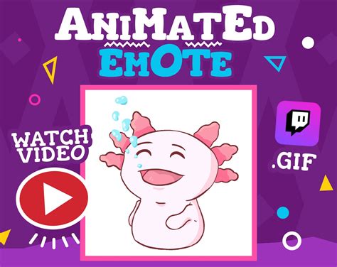 Animated Axolotl Emote For Twitch Twitch Emotes Discord Etsy The Best