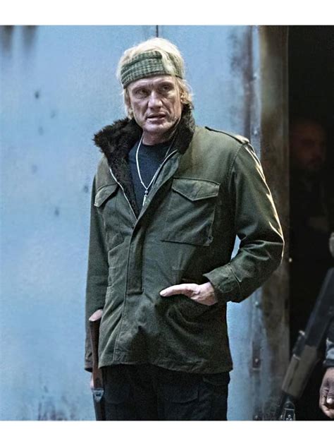 Dolph Lundgren The Expendables 4 Gunner Jensen Shearling Jacket