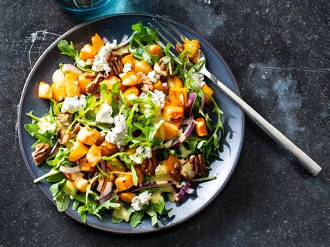 Arugula Salad With Roasted Butternut Squash Savory