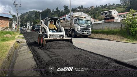 Arrancó la repavimentación de la Medio Ejido Sayausí Ministerio de