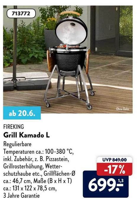 Fireking Grill Kamado L Angebot Bei Aldi S D