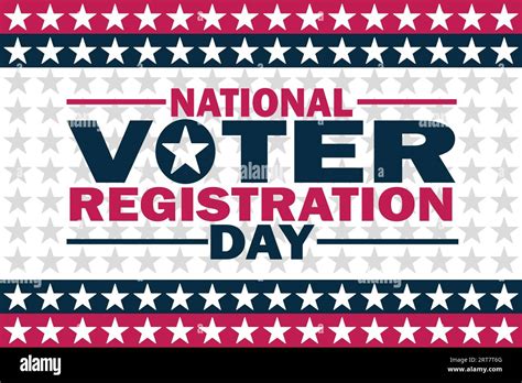 National Voter Registration Day Election Concept Template For