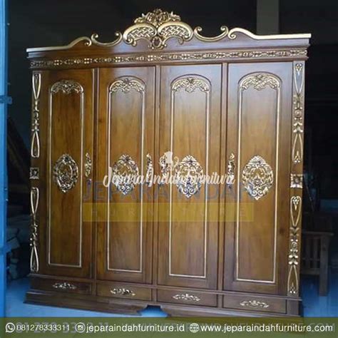 Jual Lemari Pakaian Pintu Ukir Jati Jepara By Jepara Indah Furniture