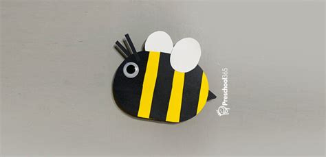 How To Make A Simple Paper Bumble Bee Craft For Children Preschool365