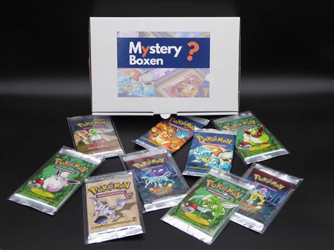 Mystery Pokemon Box Booster Packs Grading Card Tcg Etsy