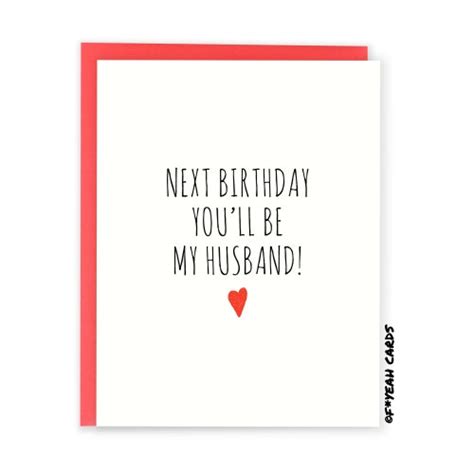 Fiance Birthday Card New Husband Funny Birthday Card For Etsy