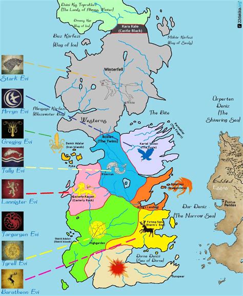 Game of thrones map – Artofit