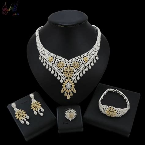 Yulaili Top Design Elegance Women Wedding Dubai Jewelry Set With Full