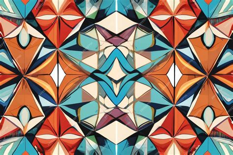 premium photo color rhombus tile tessellation pattern illustration