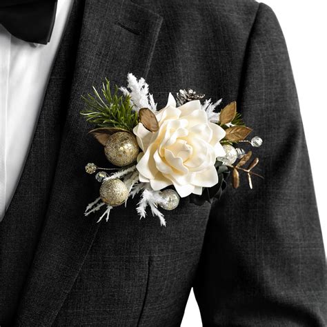 Amazon Ling S Moment Luxurious Wedding Boutonniere For Groom And