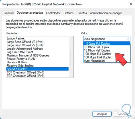 Configurar La Tarjeta De Red En Windows Para La M Xima Velocidad