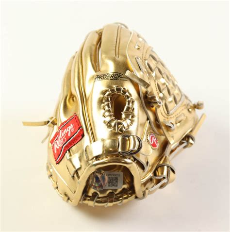 Bill Mazeroski Signed Rawlings Gold Mini Baseball Glove Inscribed 8x