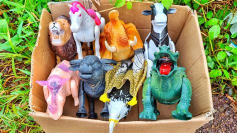 Menemukan Harta Karun Gajah Sapi Dinosaurus Singa Kuda Kerbau Badak