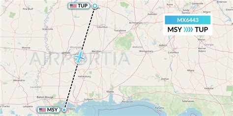 MX6443 Flight Status Breeze Airways New Orleans To Tupelo MXY6443