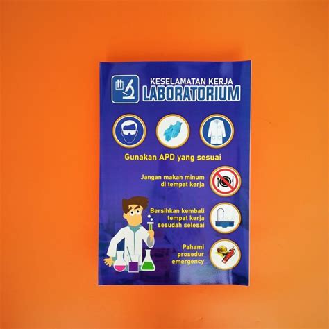 Poster Edukasi Poster Keselamatan Kerja Laboratorium Poster Murah