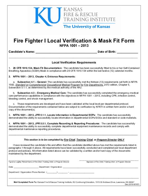 Fillable Online Ffi Local Verification Form Jan Fax Email Print