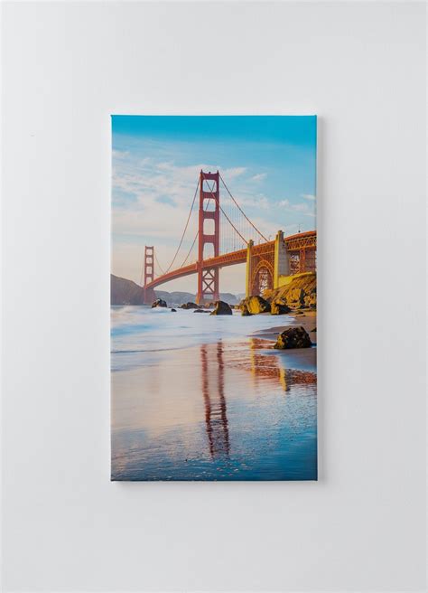 Obraz Na P Tnie Homeprint Most Wisz Cy Golden Gate Bridge O Zachodzie