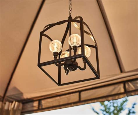 Metal LED Battery Operated Chandelier With Remote Big Lots Gazebo