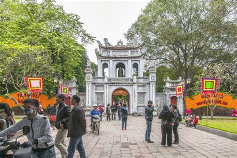 Hanoï Vietnam 26 Janvier 2016 Le Temple De La Littérature En Han