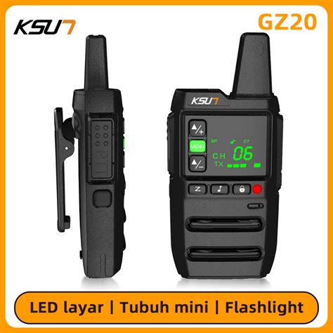 Jual Ksun GZ20 Murah Ht 2unit Jarak Jauh 5km Walkie Talkie UHF LED